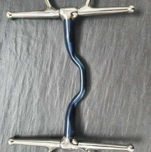Full Cheek Ported Horse Happy Tongue Blue Sweet Iron Bit Snaffle Multiple Sizes - Image 9